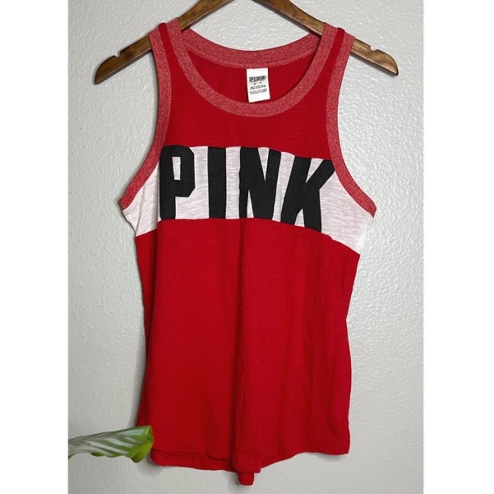 Victorias Secret PINK Red Tank Top - Picture 1 of 4